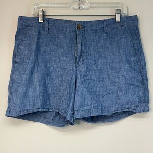 GAP Chambray Light Blue Women's Bermuda city shorts size 12